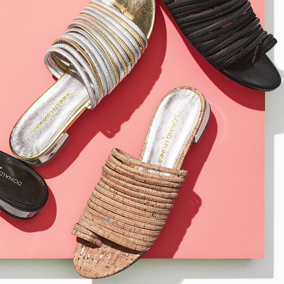 NWOT-  Donald Pliner Frea Cork Sandals - Picture 2 of 7